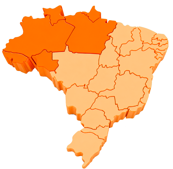 Mapa de atuação da Agência DY no Brasil