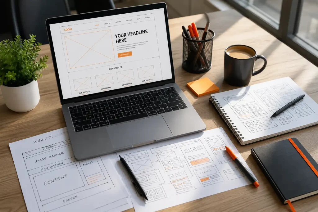 Planejamento para descobrir quanto custa criar um site profissional em 2026