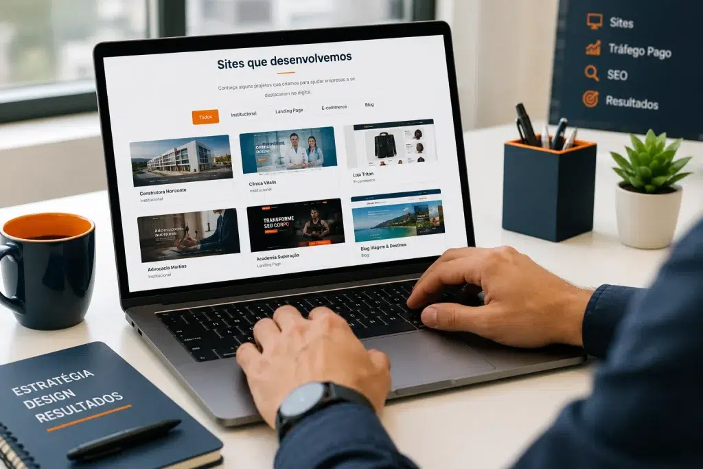 Portfólio de sites criados pela Agência DY em Cuiabá