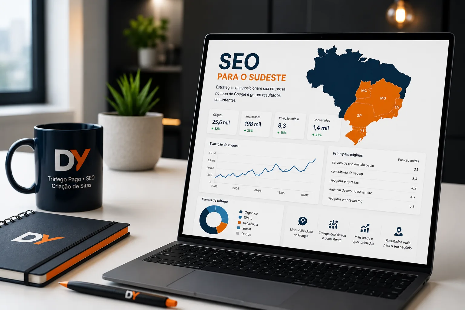 Agência DY — SEO na Região Sudeste do Brasil