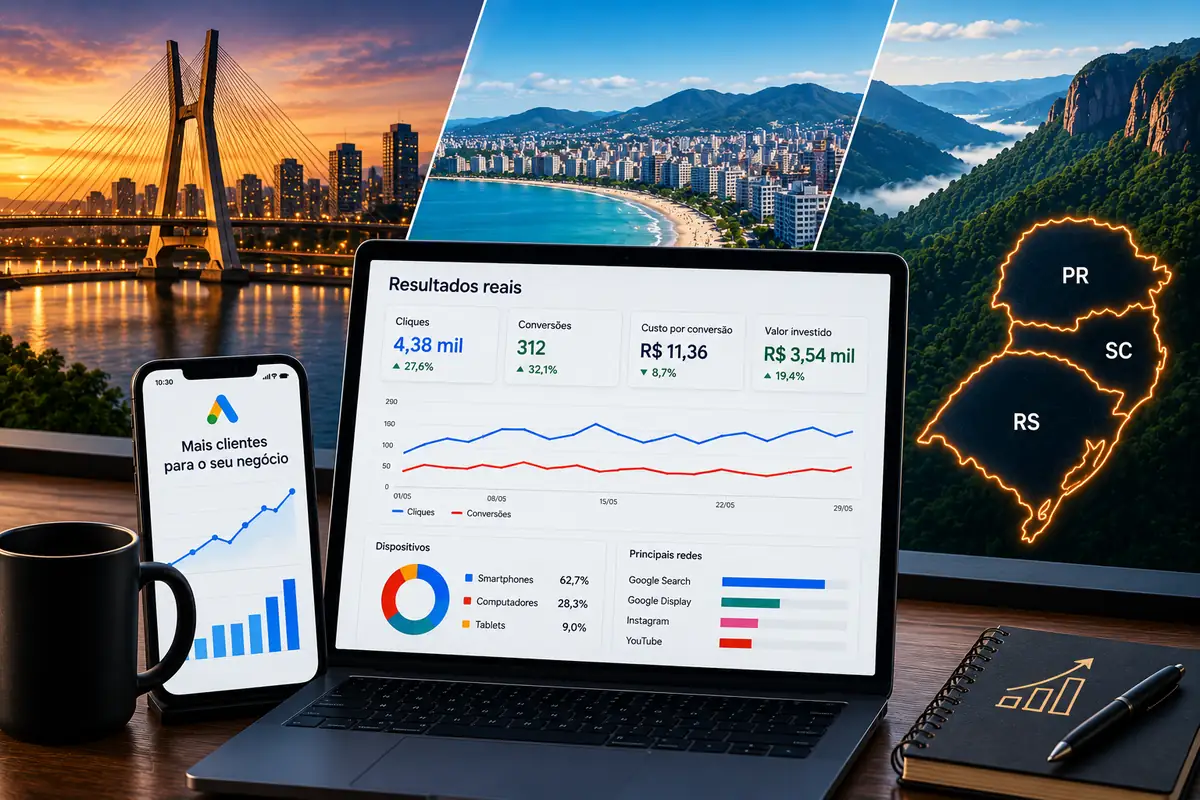 Tráfego pago Região Sul — Agência DY