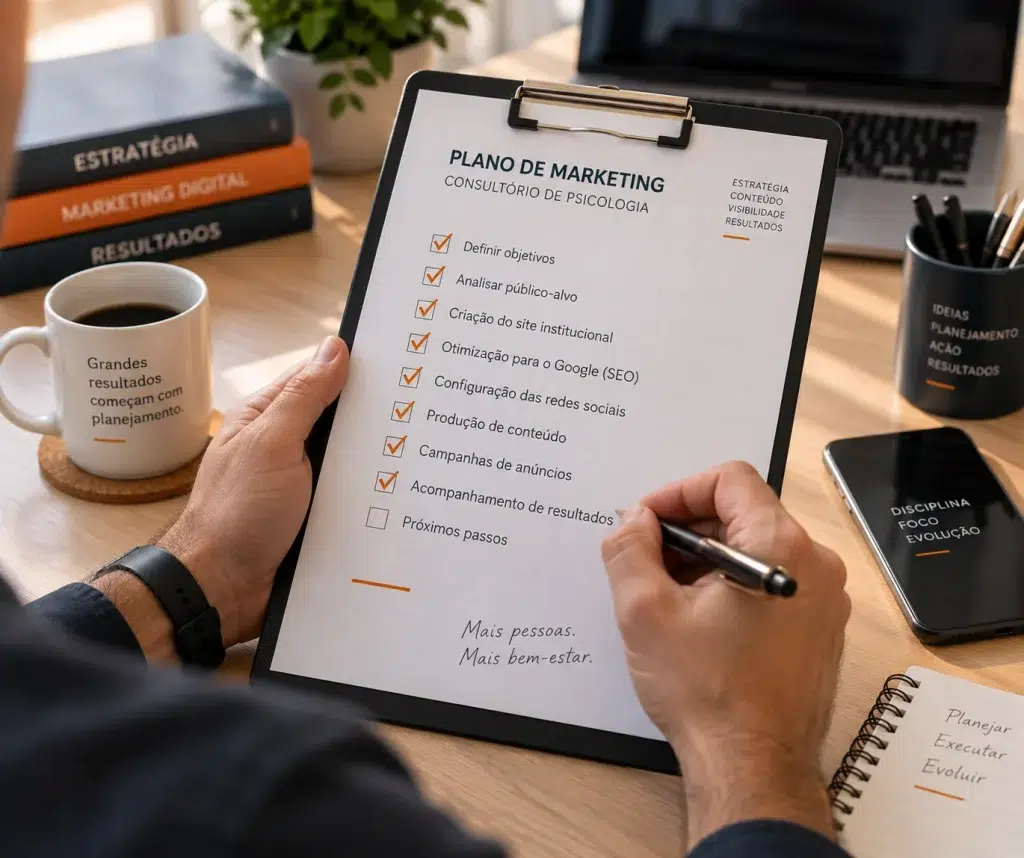 Checklist para decidir quanto custa investir em marketing para psicólogos