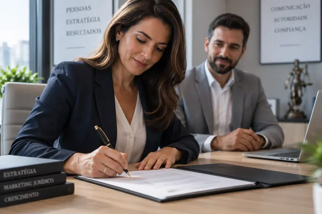 fechamento de contrato com agência de marketing para advogados