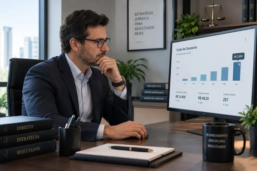 analisando custo de Google Ads ou Instagram para advogados