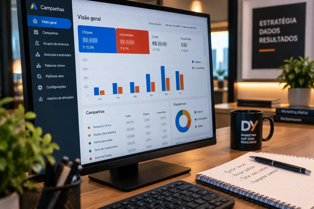 Custo por clique dentro do investimento em marketing para médicos