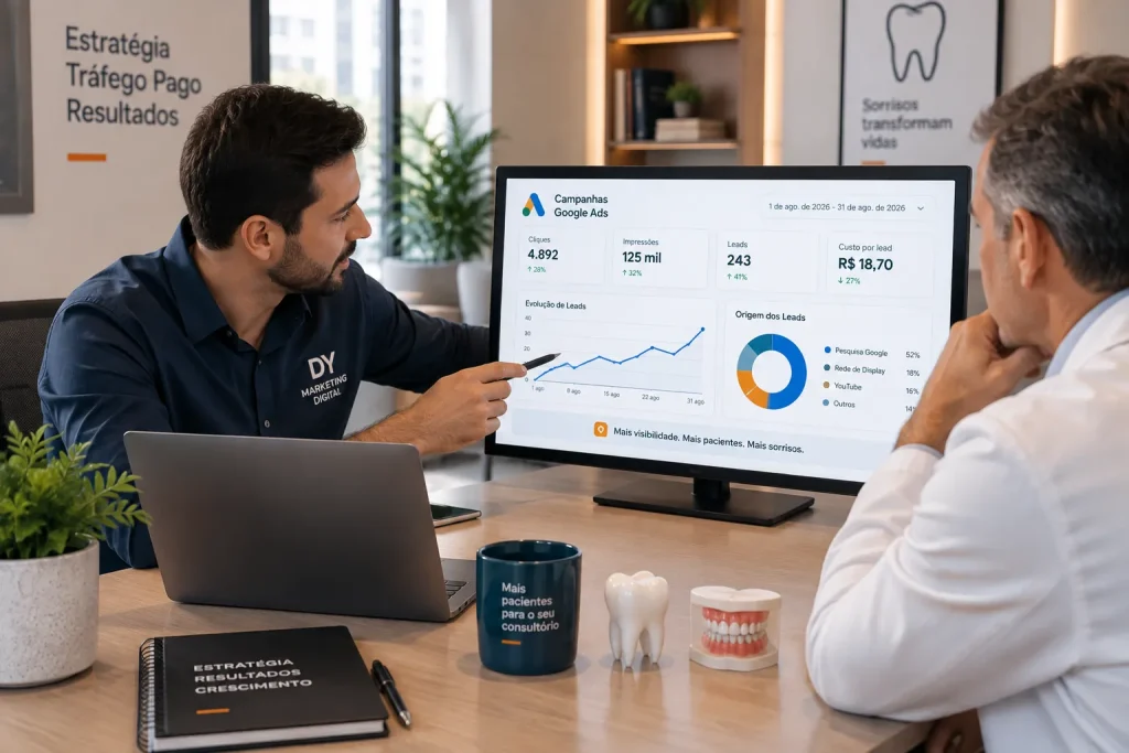 Análise de Google Ads ou Instagram para dentistas