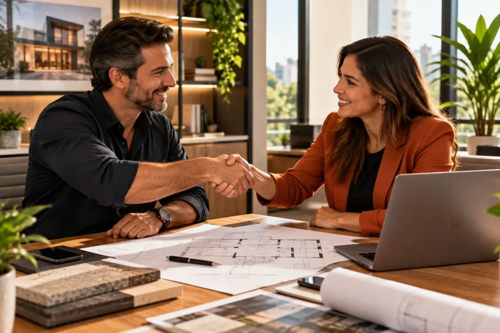 parceria com agência de marketing para arquitetos