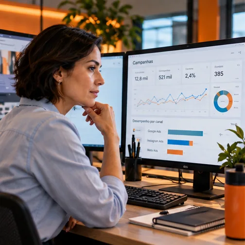 Análise de campanhas para decidir Google Ads ou Instagram para psiquiatras