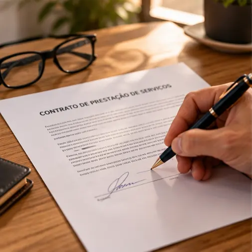 Contrato claro ao contratar agência de marketing para psiquiatras