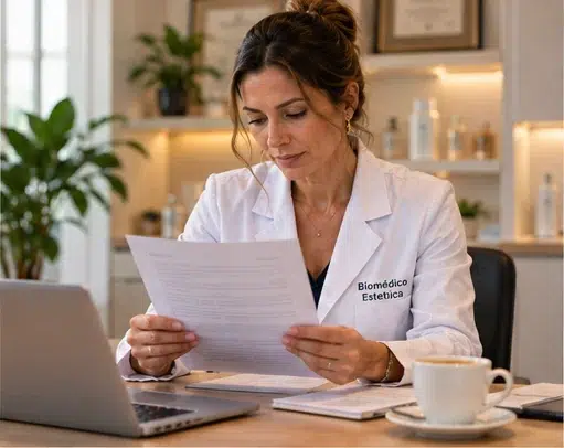 biomedica esteticista analise documentos