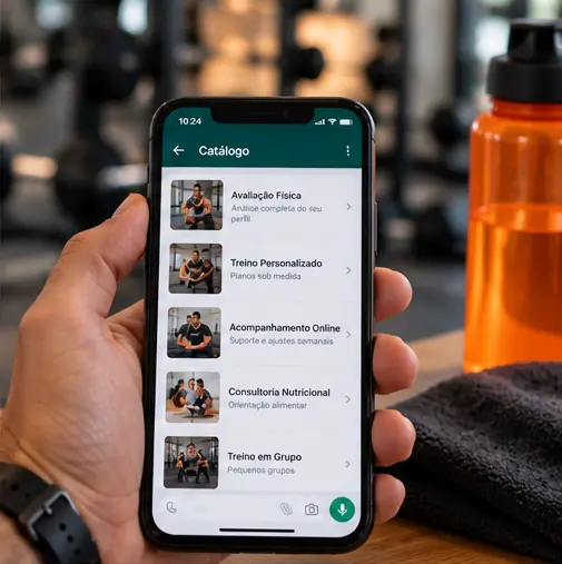 Personal trainer aplicando marketing para personal trainers com atendimento de qualidade