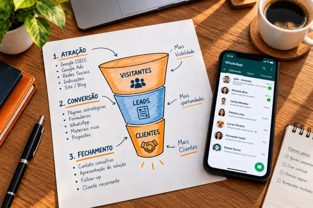 etapas de como conseguir mais clientes para veterinários