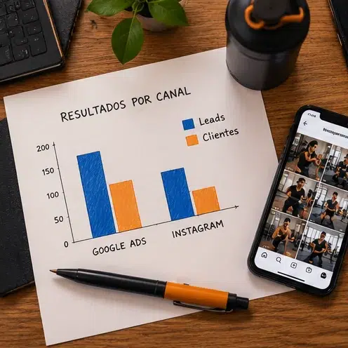grafico comparativo canais marketing