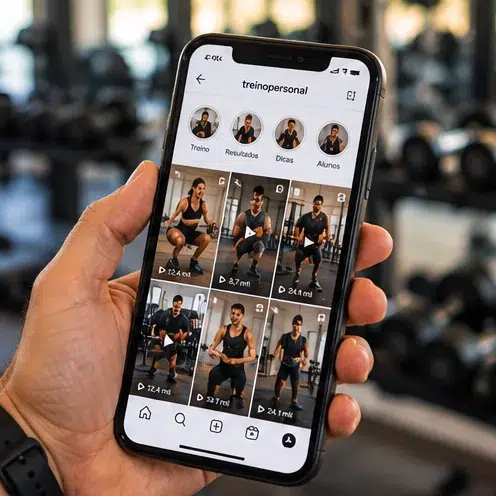 instagram treinos smartphone