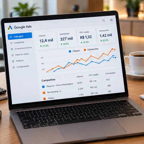painel google ads cpc cliques