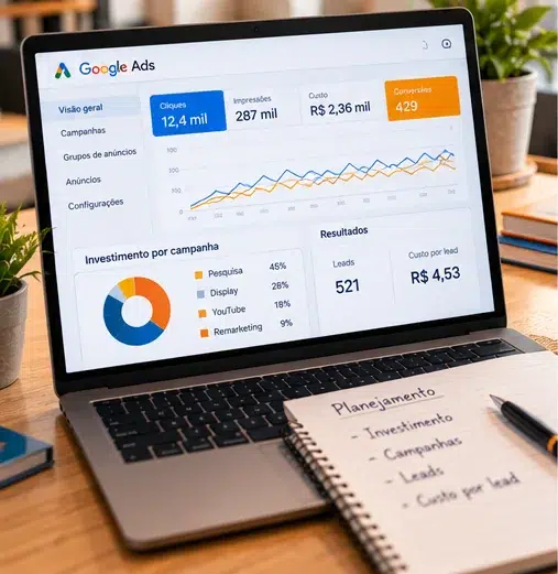 painel google ads investimento resultados