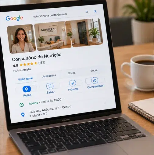 perfil google consultorio nutricao