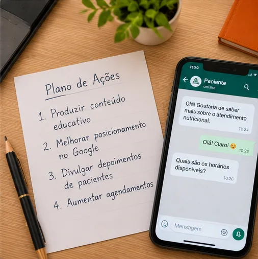 planejamento marketing nutricionista whatsapp