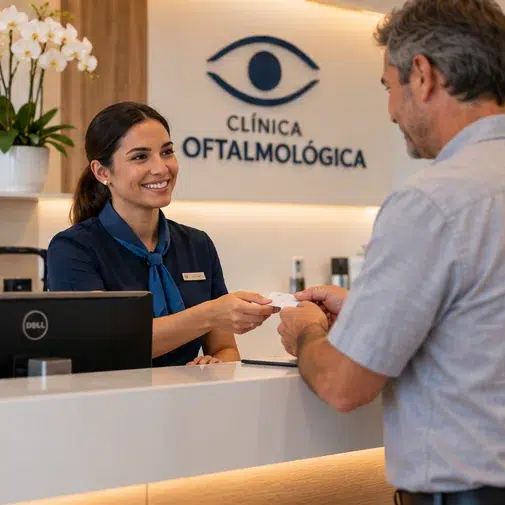 recepcao clinica oftalmologica
