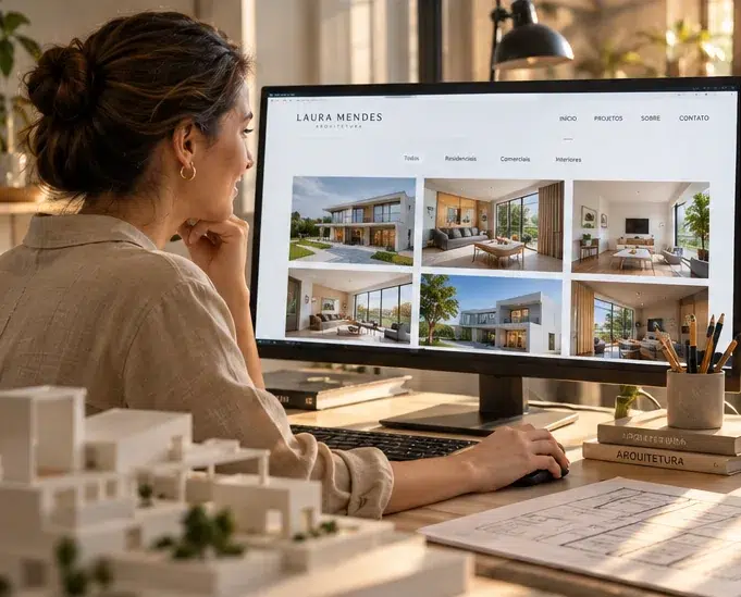 site portfolio arquitetura
