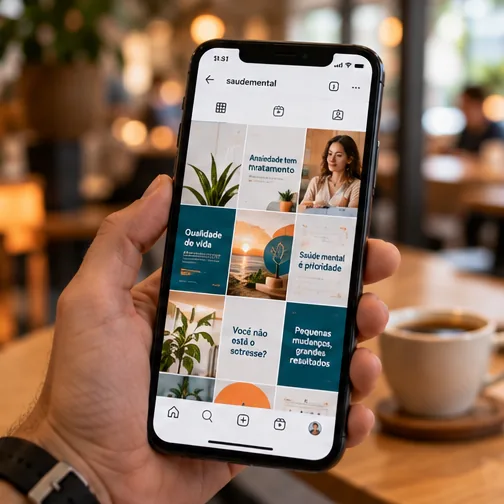 Feed de Instagram educativo ajuda a decidir Google Ads ou Instagram para psiquiatras