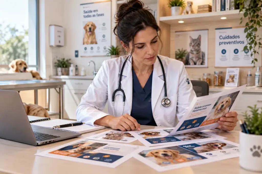 revisão de criativos ao escolher Google Ads ou Instagram para veterinários